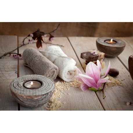 autocollant mural salle de bain zen