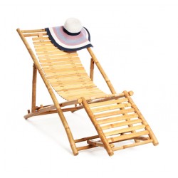 stickers chaise longue bambou