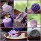 stickers salle de bain zen violet