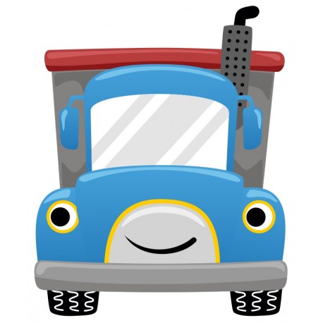 autocollant camion bleu