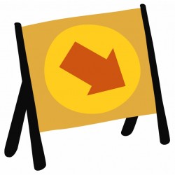 autocollant chambre garcon panneau chantier