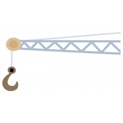 autocollant grue