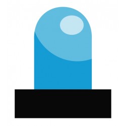 autocollant gyrophare bleu