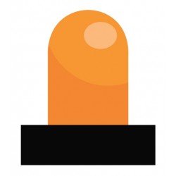 autocollant gyrophare orange