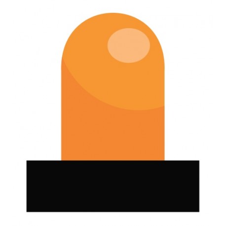 autocollant gyrophare orange