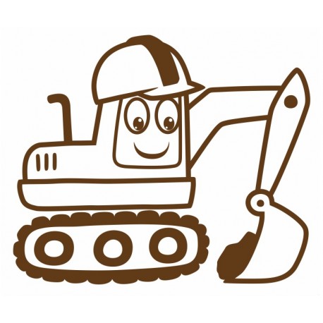 autocollant pelleteuse chambre