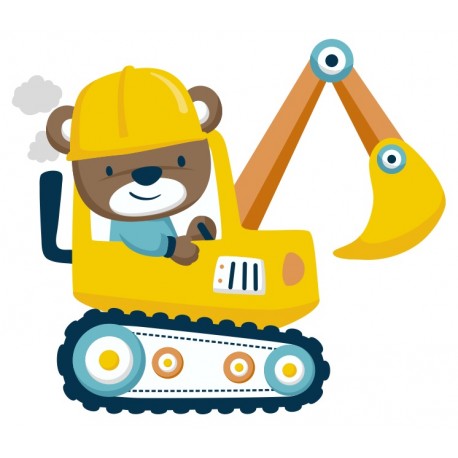 autocollant pelleteuse geant