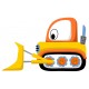 autocollants bulldozer geant