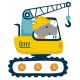 autocollants camion grue