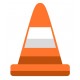 autocollants plot chantier orange