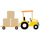 autocollant tracteur remorque