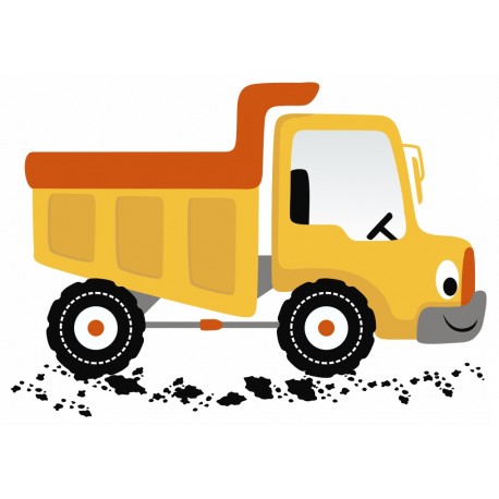 sticker camion benne