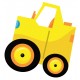 sticker camion chantier jaune