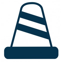 sticker cone de travaux