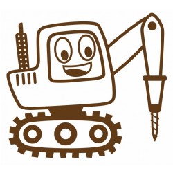 stickers bulldozer petit