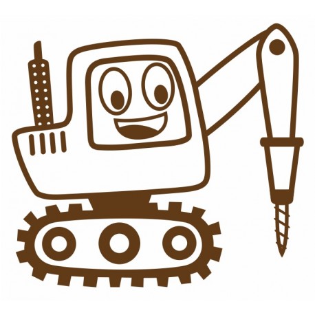 stickers bulldozer petit
