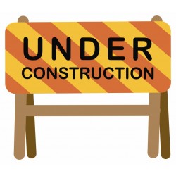 stickers panneau travaux