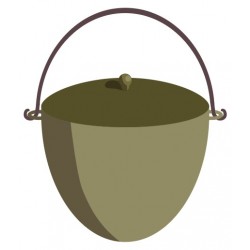 autocollant casserole de camping