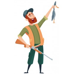 autocollant chasseur