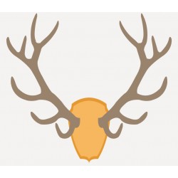 autocollant cornes de cerf