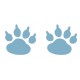 autocollant empreintes animales