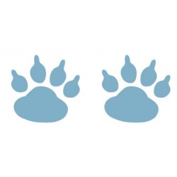 autocollant empreintes animales