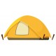 autocollant tente