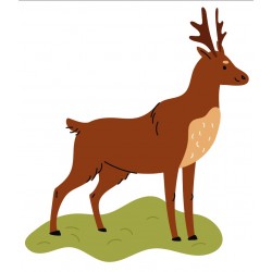 sticker cerf geant