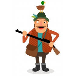 sticker chasseur deco