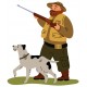 sticker chasseurs et son chien