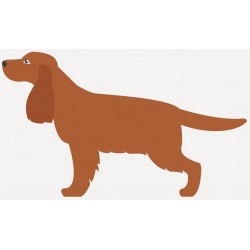 sticker chien cocker