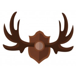 sticker corne de cerf