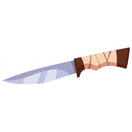 sticker couteau de chasse
