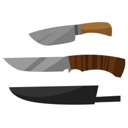 sticker couteaux de chasse