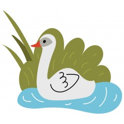 sticker cygne