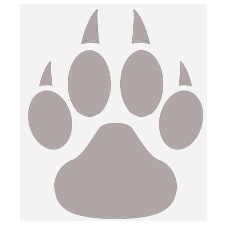 sticker empreinte ours