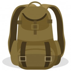 sticker sac a dos chasse