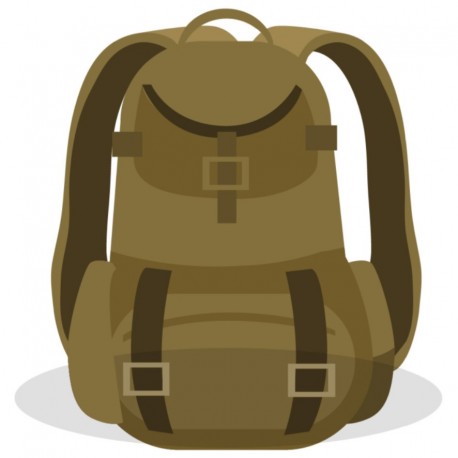 sticker sac a dos chasse