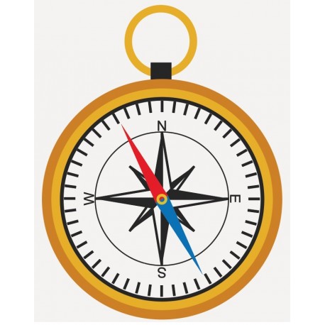 stickers boussole deco