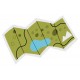 stickers carte plan foret