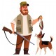 stickers chasseur avec chien