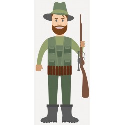 stickers chasseurs deco