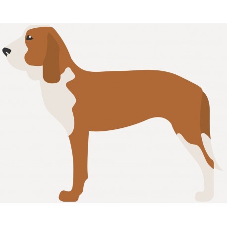 stickers chien courant de hygen