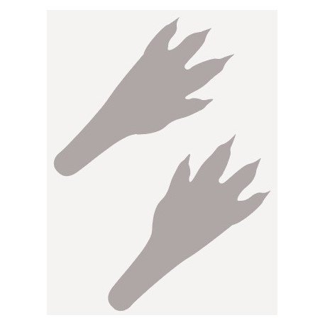 stickers empreintes animales