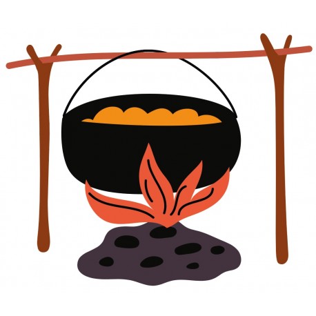 stickers feu de camp