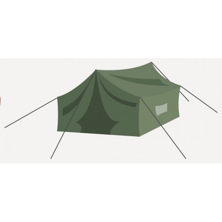 sticker tente de chasse