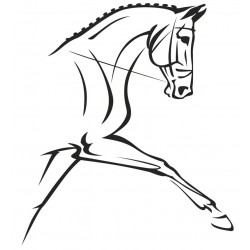 autocollant mural cheval chambre