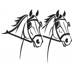 autocollant mural cheval decoration