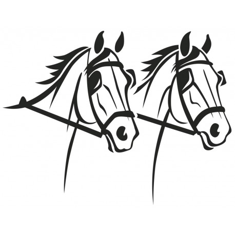 autocollant mural cheval decoration