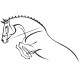 autocollant muraux cheval decoration